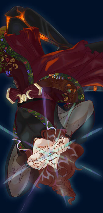 Luke Mermaid AU Fullbody OC